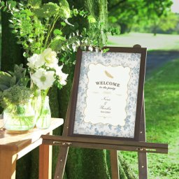 グラフィック ウェルカムボード（ボタニカルフローラ デュプレ）結婚式 ギフト お祝い 披露宴 ウェディング ウエルカムスペース ボタニカル ナチュラル フラワー ナチュラル＆カジュアル