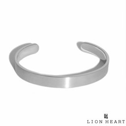 ライオンハート ワイドストレート バングル サージカルステンレス シルバー メンズ ブランド LION HEART