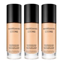 ベアミネラル/ベアエッセンシャル ベアプロ　リキッド　ファンデーション  カシミヤ 06 30ml x 3  |  bare escentuals  リキッドファンデ 美容グッズ コスメ化粧品 誕生日 クリスマス ホワイトデー 結婚記念日 ウエディングギフト 母の日 送別会 バレンタインデー 女性 彼女 