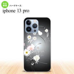 iPhone13 Pro iPhone13Pro ケース ハードケース 花柄 ミックス A 黒 iPhone13Pro専用 nk-i13p-271