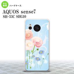 sense7 sense7 スマホケース 背面ケース ハードケース 花柄 ミックス C 青 2022年 11月発売 nk-sens7-281