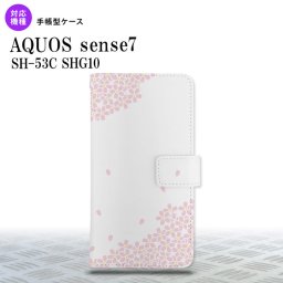 sense7 sense7 手帳型スマホケース カバー 桜 薄ピンク 2022年 11月発売 nk-004s-sens7-dr1421