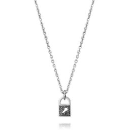 パドロック 南京錠 アラベスク 唐草模様 シルバー メンズネックレス メンズアクセサリー メンズ ネックレス・ペンダント 記念日 プレゼント ギフトFSP956B チェーンセット シンプル フリースタイル 【FREE STYLE】