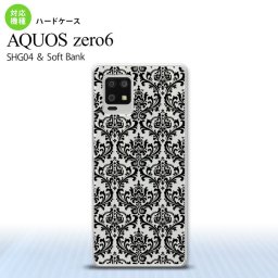 SHG04 SHG04 ZERO6 AQUOS zero6 スマホケース ハードケース ダマスク B クリア 黒 メンズ レディース nk-zero6-1026