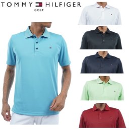 トミーヒルフィガー ゴルフ メンズ ベーシックフラッグ ポロシャツ TOMMY HILFIGER GOLF THMA423 2024年春夏モデル お誕生日祝い お祝い 記念品 お父さん 父の日 彼氏 男性 30代 40代 50代 60代  還暦祝い 敬老の日 人気プレゼント プレゼント