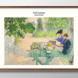 カール ラーション オリジナル商品 A3 サイズ ポスター アート おしゃれ 絵画 インテリア 北欧 イラスト マット紙 艶消し アートパネル 額 フレーム デザイン 壁掛け ギフト 新築祝い ディスプレイ 引越し祝い　新生活　空間デザイン 
