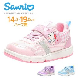 子供靴 スニーカー キッズ ジュニア 子供 女の子 運動会 マジック ベルクロ ハローキティ シナモロール クロミ サンリオ ムーンスター 幼稚園 保育園 入園準備 tmsac025