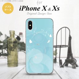 【iPhoneX】【スマホケース/スマホカバー】【アイフォンX】iPhoneX スマホケース カバー アイフォンX バタフライ・蝶（A） 青 nk-ipx-tp203【メール便送料無料】