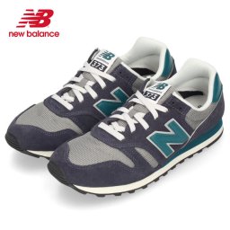 new balance ニューバランス スニーカー メンズ ランニングシューズ ML373 OE2 ネイビー グリーン ワイズ D スエード メッシュ  