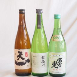 三重県純米酒日本酒3本セット2 (安達本家富士の光 早川酒造部天一 清水醸造鈴鹿川)720ml×3本