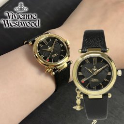 Vivienne Westwood ヴィヴィアンウエストウッド 腕時計 レディース ブランド 革ベルト レザー オーブ ブラック ゴールド ギフト ビビアン ウェストウッド VV006GDBLK