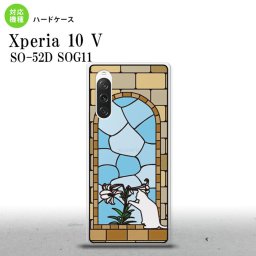 Xperia10V Xperia10V 背面ケース カバー ステンドグラス風 おしゃれ 猫 ステンドグラス風 2023年 7月発売 nk-xp105-sg40