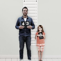 SUCK UK マグショットハイチャート「MUGSHOT HEIGHT CHART」イギリス サックユーケー ◇