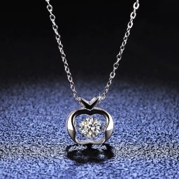 ネックレス レディース モアサナイト ホワイト シルバー925 シルバー 0.5ct kj058