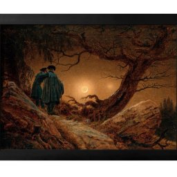カスパー ダーヴィト フリードリヒ 月を眺める二人の男 A3 サイズ ポスター アート おしゃれ 絵画 インテリア 北欧 イラスト マット紙 艶消し アートパネル 額 フレーム デザイン 壁掛け ギフト 新築祝い ディスプレイ 引越し祝い　新生活　空間デザイン 
