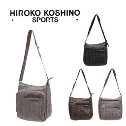 HIROKO KOSHINO SPORTS コシノヒロコ HSBQ4510 ショルダーバッグ 縦型 タテ型 ショルダー バッグ 斜め掛け 肩掛け カバン サコッシュ レディース お出かけ サブバッグ 旅行 軽量 エレガント ギフト プレゼント 母の日 敬老の日