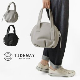 【TIDEWAY タイドウェイ】PUF LOOSE BOSTON / レザー ボストンハンドバッグ パフ (T3000) 正規品 レディース 本革 牛革 ブランド かばん 鞄 バック シンプル ナチュラル きれいめ 上品 カジュアル おしゃれ 黒 30代 40代 50代 クリスマス 母の日 ギフト プレゼント