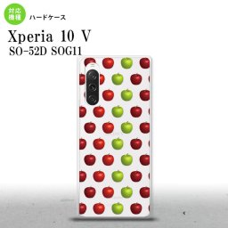 Xperia10V Xperia10V スマホケース 背面ケース ハードケース りんご 林檎 青リンゴ 緑 赤 2023年 7月発売 nk-xp105-049