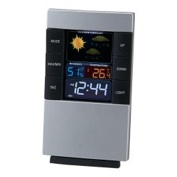 実りの秋の贈り物 カラーウェザーインフォクロック 14×8×4cm 0.1kg ABS樹脂