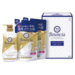 実りの秋の贈り物 ボディソープ プレミアムモイストギフトセット バウンシア ボディソープ詰替用（340ml）×2、ボディソープ（460ml）×1