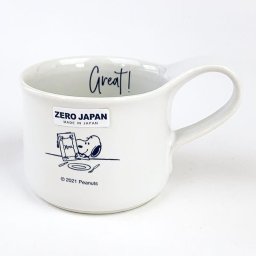 スヌーピー PEANUTS   カフェマグ S テーブル柄 食器 マグカップ コップ ホワイト Sサイズ グッズ 日本製  (MCOR)