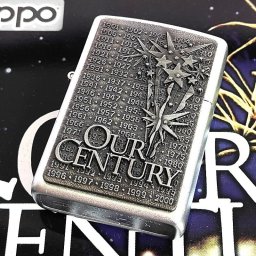 ZIPPO ライター 1999年製 世界限定15万個 OUR CENTURY コレクティブ・オブ・ザ・イヤー 2000年ミレニアム 絶版 珍しい シルバー ヴィンテージ おしゃれ レア メンズ ギフト プレゼント