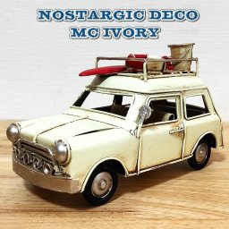 レトロ オブジェ かっこいい 置物 車 アイボリー ブリキ アンティーク 可愛い サーフィン ビンテージカー アメリカン 雑貨 インテリア 店舗 サーファー おもちゃ カフェ おしゃれ