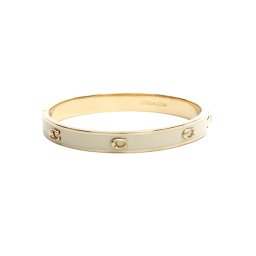 コーチ バングル COACH 422719 GLD100 レディース アクセサリー チョーク ゴールド ホワイト