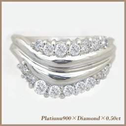 【完全無色透明Fカラー・高級仕様PT900(#4.5)約4.69g】pt900 pt950【0.5ct】グラデーション ダイヤモンドリング 指輪 ピンキーリング ［SIクラス F～Dカラー 無色透明 GOOD～VERYGOOD］ハートアンドキューピット ダイヤモンドエタニティリング ダイヤモンドパヴェリング ティアラ 誕生日 記念日【送料無料】       LPR-0295A