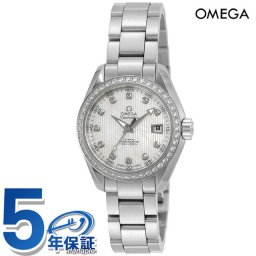 オメガ シーマスター アクアテラ 30mm 自動巻き 機械式 腕時計 ブランド レディース OMEGA 231.15.30.20.55.001 アナログ ホワイトシェル 白 スイス製