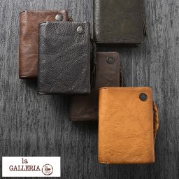 青木鞄 la GALLERIA L字ファスナーミドル財布 Grano 二つ折り財布大容量/メンズ/おしゃれ/男性/