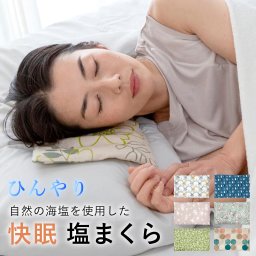 自然の海塩を使用した快眠 塩まくら 塩枕 ひんやり 保冷効果 夏 ひんやりグッズ 快眠 お昼寝 カバー付き かわいい おしゃれ 誕生日 女性 男性 プレゼント 実用的 無料ラッピング メッセージカード 熨斗