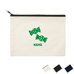 飴 名入れフラットポーチLサイズ/小物入れ メンズ レディース 母の日のプレゼント 卒部祝い 父の日プレゼント オリジナル お揃い オーダーメイド 【flpl】 ピクトグラム