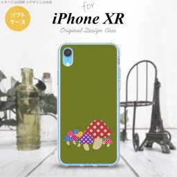 iPhoneXR iPhone XR スマホケース ソフトケース きのこ 緑 メンズ レディース nk-ipxr-tp743