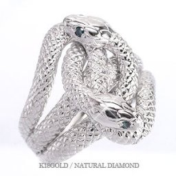 蛇 へび スネーク 指輪 リング 18金 18k k18 ホワイトゴールド ブルーダイヤモンド 幸運 お守り 縁起 婚約指輪 レディース ジュエリー アクセサリー プレゼント ギフト 人気 おすすめ 送料無料