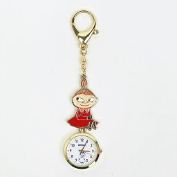 ムーミン リトルミイ キーチェーンウォッチ 時計 懐中時計 ネイビー MOOMIN