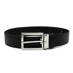 モンブラン MONTBLANC ベルト レザーベルト レクタンギュラー MB114435 メンズ ブラック 本革 レザー