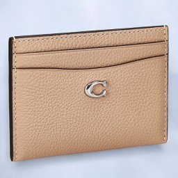 コーチ カードケース レディース ブランド COACH レザー CM436 LHWFT ベージュピンク系