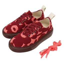 マリメッコ marimekko ウニッコ柄 キャンバス スニーカー シューズ 靴 091686 337 fsmm00483l fsmm00500l fsmm00501l Niittyheinikossa Mini Unikko Sneakers レッド系