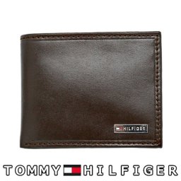 トミーヒルフィガー 財布 TOMMY HILFIGER 31TL130049 ブラウン ２つ折り財布 メンズ 新品 並行輸入品 ラッピング無料可