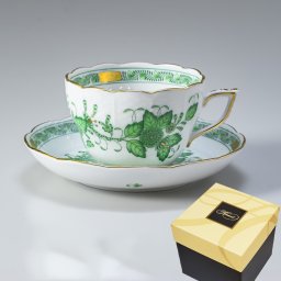 ヘレンド HEREND ティーカップ&ソーサー インドの華 洋食器 200ml 手描き 兼用カップ（ティー・コーヒー） 730000 FV 【00730000-FV】 内祝い 洋食器 送別会 誕生日 お中元 結婚祝い 結婚式 高級【スペシャルラッピング660円(別売り)】 父の日 母の日 即日発送 ホワイトデー