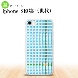 iPhoneSE 3 iPhoneSE 3 スマホケース ハードケース 花十時 青 メンズ レディース nk-ise3-1355
