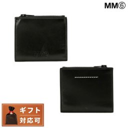 MM6 メゾンマルジェラ 二つ折り財布 メンズ レディース エムエムシックス SA5UI0001 P4812 T8013 ミニ財布 ブラック ユニセックス おしゃれ プレゼント ギフト