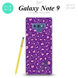 Galaxy Note 9 ギャラクシー ノート9 SC-01L SCV40 スマホケース カバー ハードケース ヒョウ柄 紫 イニシャル 対応 nk-note9-894i[スマホ,スマホケース,スマホカバー,ケース,カバー,ジャケット]