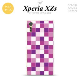 【SO03J】【スマホケース/スマホカバー】【エクスペリア XZs】SO03J スマホケース Xperia XZs SO-03J カバー エクスペリア XZs スクエア 紫 nk-so03j-tp1019【メール便送料無料】