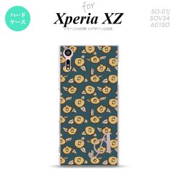【SO01J】【スマホケース/スマホカバー】【エクスペリア XZ 】SO01J スマホケース XPERIA XZ ケース エクスペリア XZ  イニシャル つばき 紺 nk-so01j-1703ini【メール便送料無料】