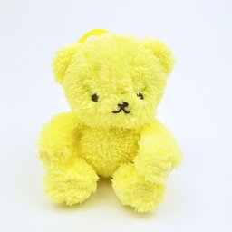 クマアンドベアープロデュース 推しハグベア ぬいぐるみ (ふわふわイエロー) テディベア ストラップ 缶バッジ
