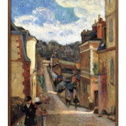 ポール ゴーギャン Rue Jouvenet in Rouen A3 サイズ ポスター アート おしゃれ 絵画 インテリア 北欧 イラスト マット紙 艶消し アートパネル 額 フレーム デザイン 壁掛け ギフト 新築祝い ディスプレイ 引越し祝い　新生活　空間デザイン 