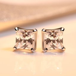 ピアス 両耳用 キュービックジルコニア シルバー925 スタッド 定番 ホワイト シルバー オールドマイン 中粒 一粒 4本爪 シンプル 上品 おしゃれ ce0004