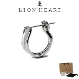 ライオンハート ピアス メンズ クロッシング ピアス オーバーラッピング フラグメント SV925 サージカルステンレス LH-1EA156 LION HEART メンズピアス 片耳用 1点売り クリスマス 誕生日 プレゼント ギフト 彼氏 【ネコポス】 ブランド 人気 ランキング